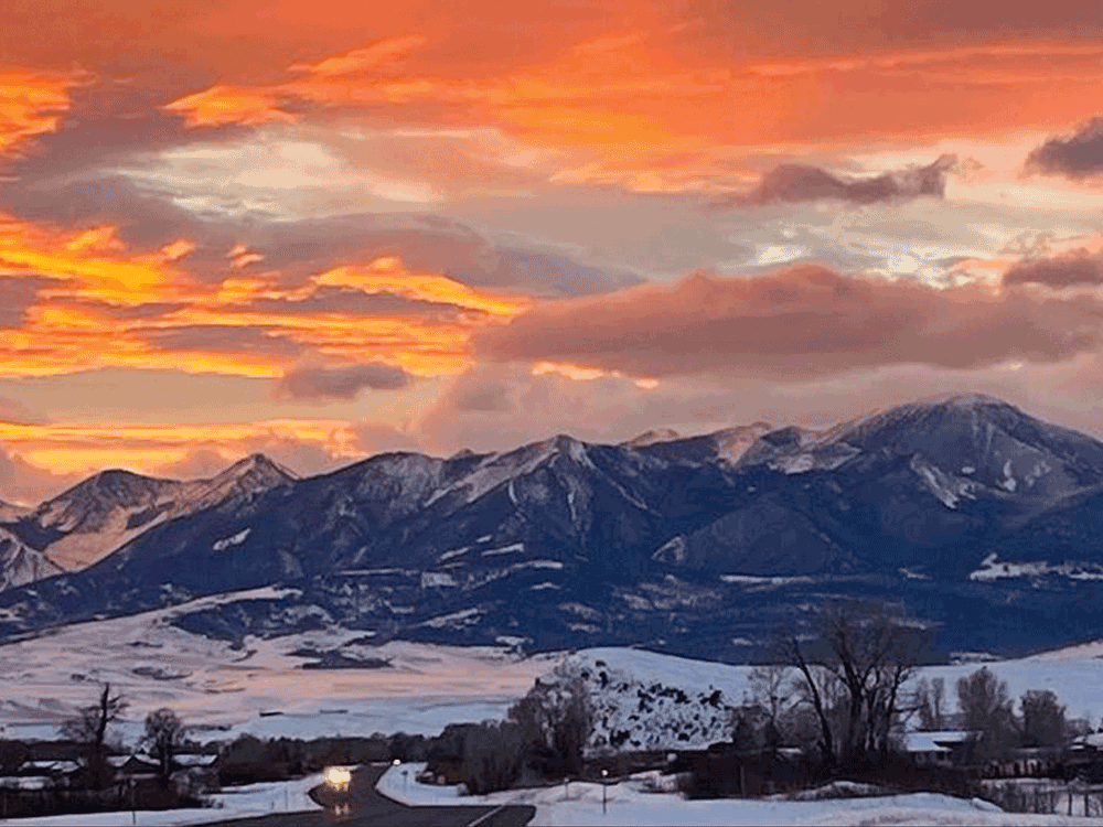 Sunset Alpenglow Skyscape Season